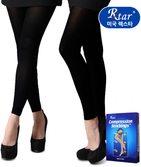 미국 렉스타 의료용 압박스타킹 258_(레깅스형) - 압박용밴드/혈액순환/단단한시리즈20~30mmhg, 팬티형, 1세트