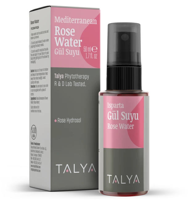 탈야 로즈워터 다마스크장미꽃100% 터키장미수, 1개, 50ml - 쿠팡