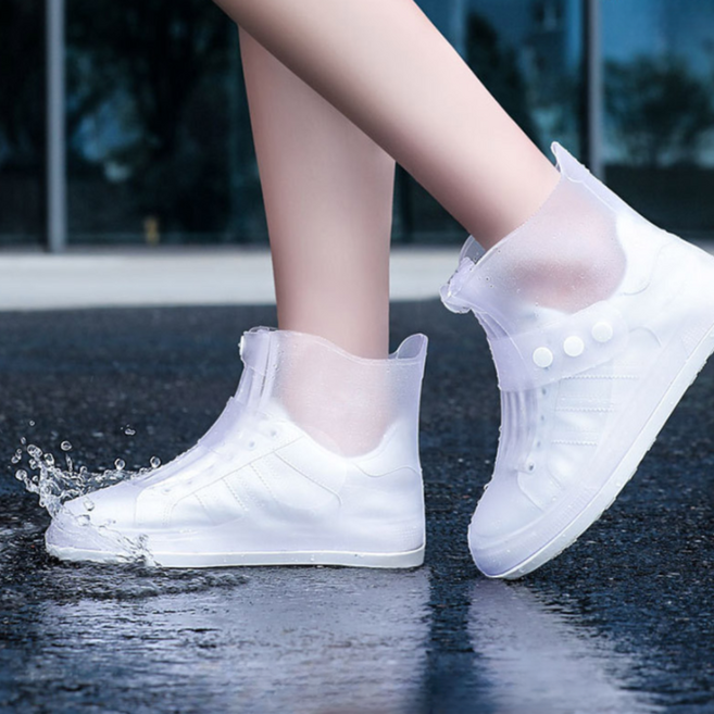 닥터쇼닝 실리콘 신발방수커버 미끄럼방지 똑딱이 레인슈즈 장마철신발