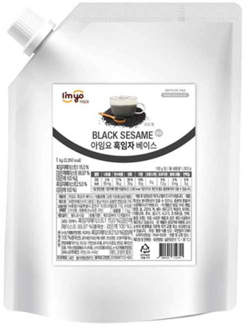 아임요 흑임자 페이스트 파우더 1kg, 1개, 1개입