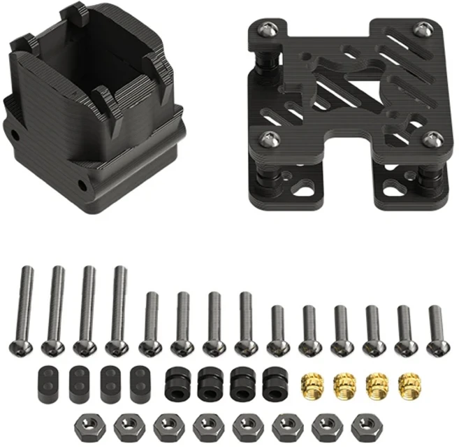 DJI O4 에어 유닛 방열 쉘 비디오 송신기 장착 키트 FPV 드론 렌즈 수정 하우징 보호 커버, 03 case w PLA shell