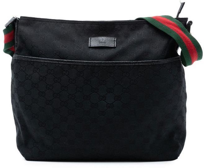 구찌 중고 2000-2015 GG 캔버스 웹 크로스 백