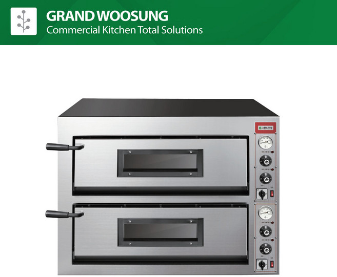 우성 돌피자오븐 유리문 2단 피자오븐 GW-CEP 80G