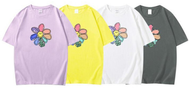 로지 레인보우 여성반팔티셔츠(4개1세트)