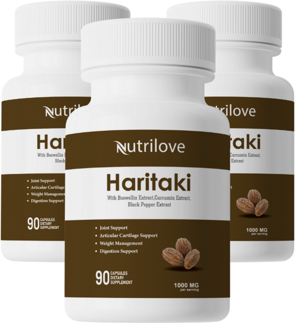 Nutrilove 가자 추출물 보스웰리아 캡슐 관절 연골 1000mg 캡슐, 3개, 90정