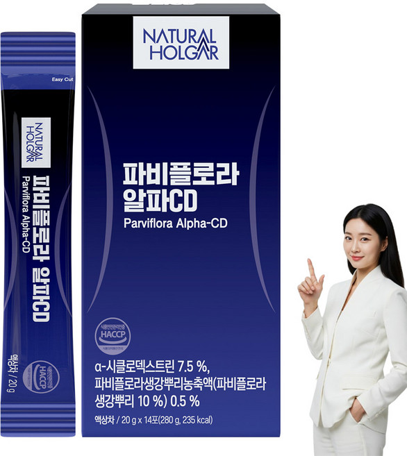 네츄럴올가 칼로마이 파비플로라 알파CD 액상 식약처 인증, 14개, 20g