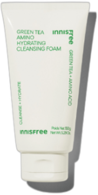 이니스프리 그린티 수분 아미노 클렌징 폼, 150ml, 3개