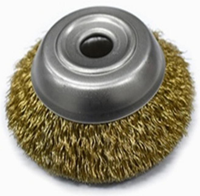 반컵브러쉬 (철) -5개 /4인치 핸드그라인더용 와이어브러쉬, 5개