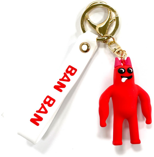 로앤제이 로블록스 반반의 유치원 실리콘 키링 반반 납납 토드스터 점보조쉬, 1개, 3.실리콘 반반 키링