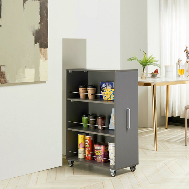 돌로미티 키작은 슬라이딩 틈새장, 그레이