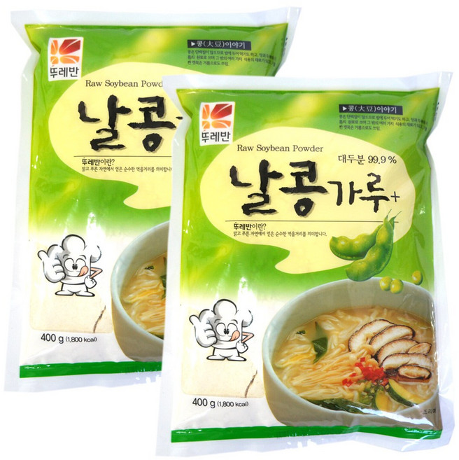 생콩가루 400g x 2봉 콩가루 날콩가루 천연조미료 쪽빛누리, 2개