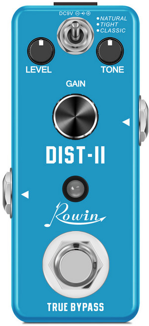 Rowin 기타 베이스 이펙트 페달 컴프레서 디스토션 퍼즈 EQ 딜레이 페이저 플랜저 부스터 오버드라이브 코러스 페달 전원 공급 장치, DIST B, DIST B