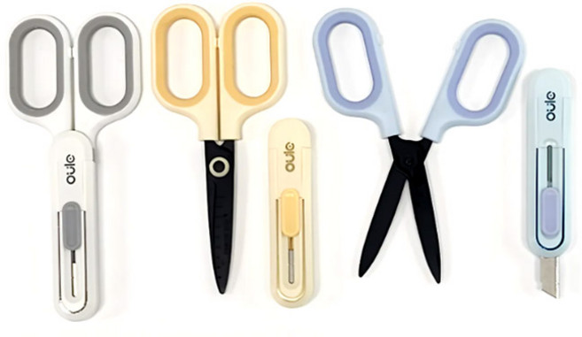 MDC 2IN1 가위칼 / 칼집칼가위, 1개, 화이트