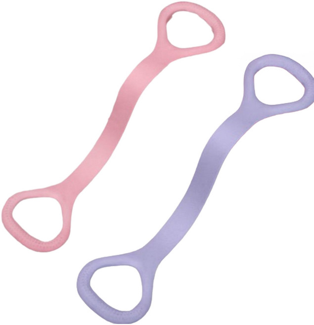 제이팩 스트레칭 요가밴드, 핑크 퍼플, 2개