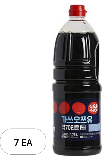 식자재왕 가쓰오풍쯔유, 1.75L, 7개