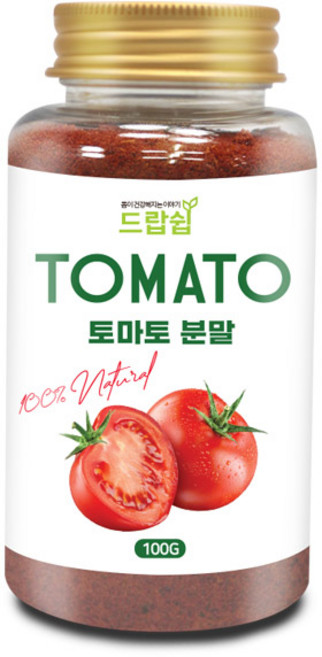 토마토 분말(스페인) 100g(플라스틱통) 토마토 가루 파우더 선식 채소 주스 제빵 재료, 1개, 100g