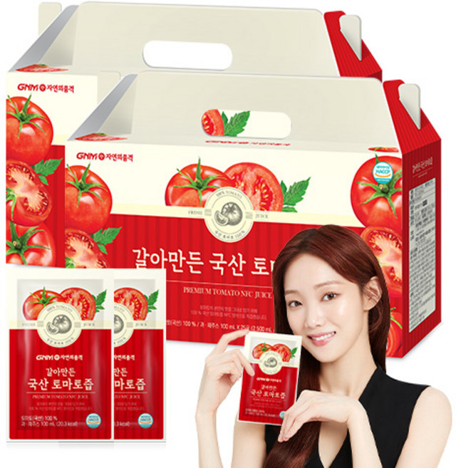 GNM자연의품격 갈아만든 국산 토마토즙, 50개, 100ml