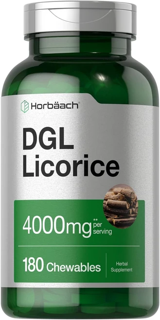 2개 세트 내추럴팩터스 DGL 감초 뿌리 추출물 츄어블 180정 글리시레티닉 산이 제거된, 3개 - 쿠팡