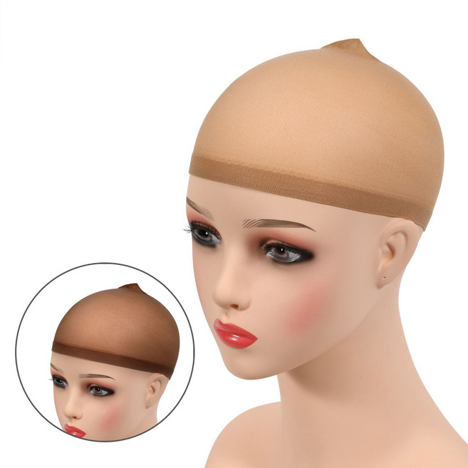 예삐스토어 2p+2p 머리 고정 가발 착용망 머리망 고정 망사 두건, 1세트, 막힌것 베이지+브라운