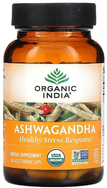 Organic India 아슈와간다 추출 800mg Ashwagandha, 90정, 1개 - 쿠팡