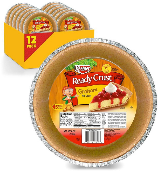 키블러 레디 크러스트 그레이엄 크래커 파이 12개입131186, 키블러 레디 크러스트 그레이엄 크래커 파이 12개입 2, 170g