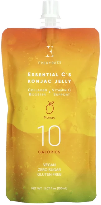 Everydaze 에센셜 C 곤약 젤리 망고 맛 150ml(5.07fl oz), 1개 - 쿠팡