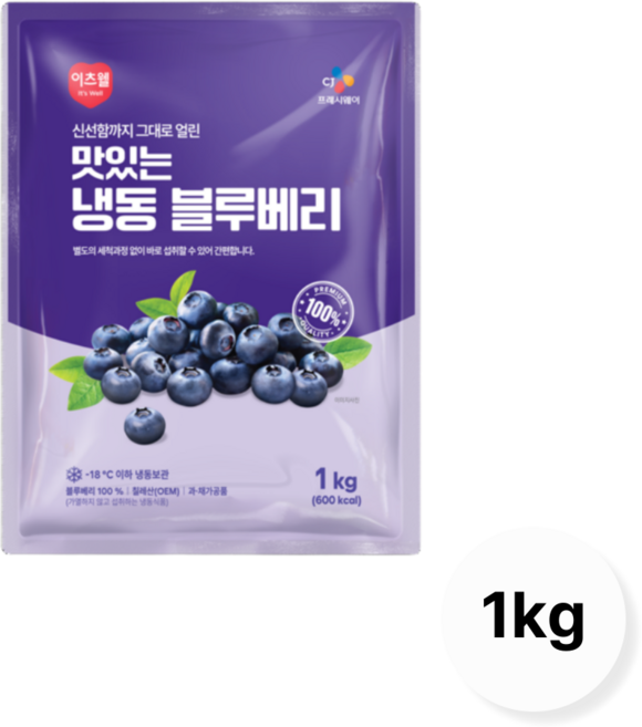 CJ프레시웨이 T_[CJ프레시웨이] 냉동 블루베리 1kg x 2개