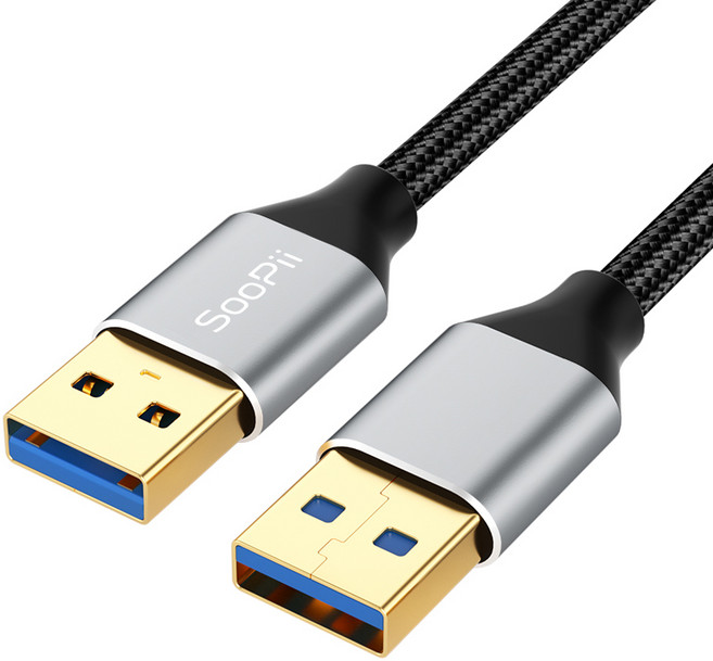 Soopii USB 3.0 A타입 5Gbps A to A 케이블 S49A, 50cm, 1개