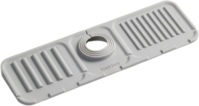 무아랑 빠른건조 신속한물빠짐 실리콘 배수매트, 1개, 그레이