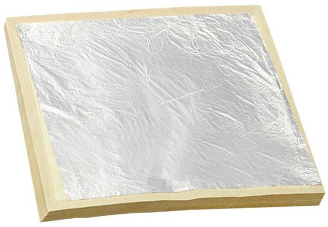 순수 은박 호일 100매 식용 포 베이킹 쿠킹호일 4.33cm이중100매 은박종이 공예용, 1. 4.33cm 이중 100매