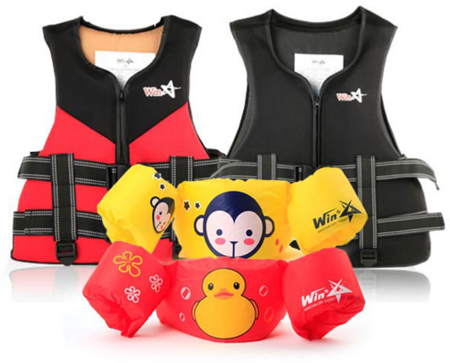 살림일기 유아 성인 아동용 구명조끼 퍼들점퍼, 구명조끼 -  블랙(XL사이즈)