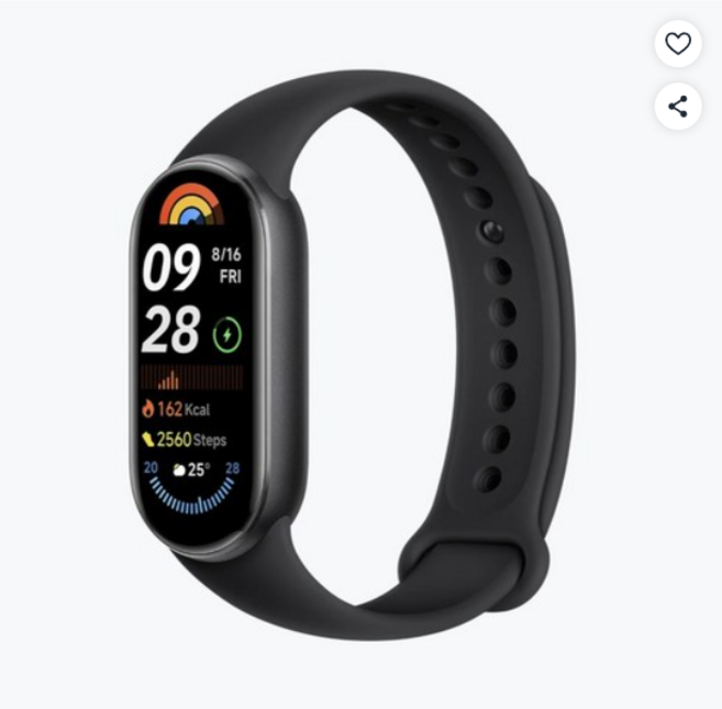 샤오미 미밴드 9 스마트밴드, 0/ 미드나잇 블랙  /샤오미 정품/KC인증, 4.1cm, GPS + 블루투스