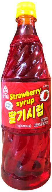 푸드라인_ 오뚜기 딸기 시럽, 1kg, 2개