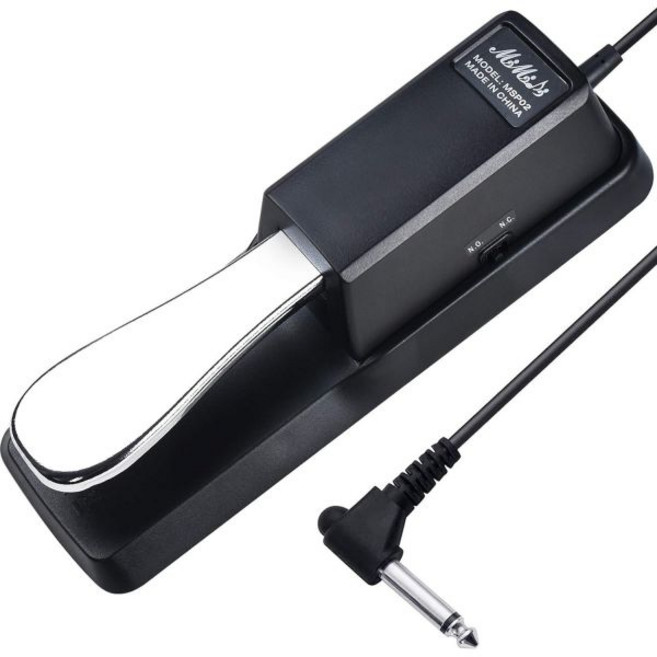 키보드용 MIMIDI Sustain Pedal for Keyboard Yamaha Roland Casio Korg Behringer Moog Universal Piano Foo, 1개