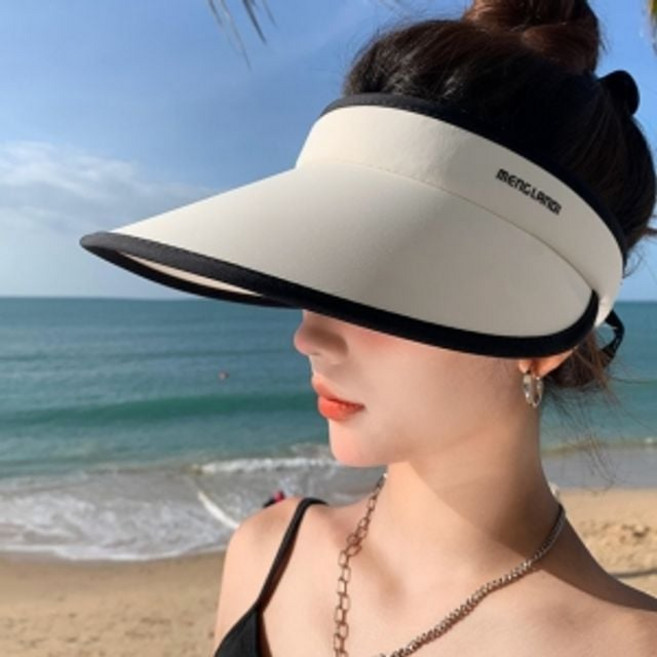 햇빛가리개모자 아이보리 베이직 쿨아이스돌돌이썬캡 80917EA 1(PC)