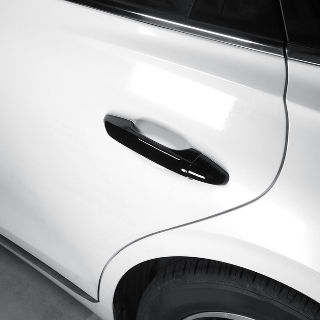 더블랙 호환 더뉴 그랜저 튜닝 용품 도어 손잡이 도어컵 도어외캐치 커버 카본 몰딩, 도어손잡이-블랙, 기타