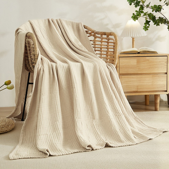 EMME 6중 거즈블랭킷 면100% 무첨가 여름용 에어컨대응 흡습통기 세탁용 시원한거즈이불 수면가벼운 여름이불 건강침구 세탁가능 선염공법 쾌적한숙면