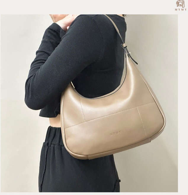 【MYMY】月牙腋下包 個性時尚軟牛皮肩背包