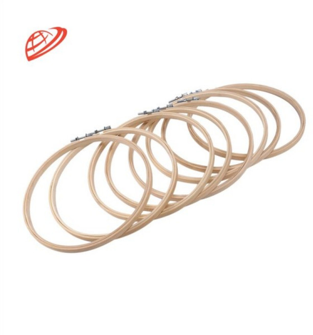 A25F-16 조각 8 인치 나무 라운드 자수 고리 원형 크로스 스티치 후프 링 대량