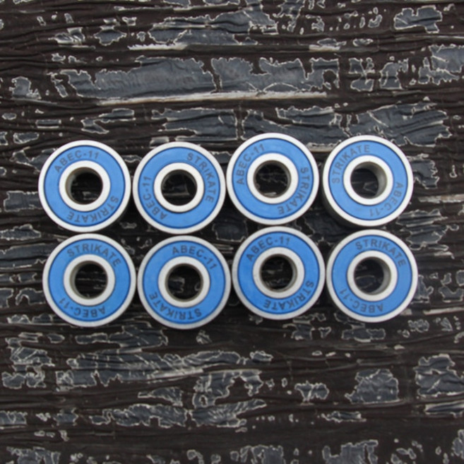 S608ABEC-11 스테인레스 스틸 베어링 롤러 스쿠터 스케이트 보드 휠 드리프트 플레이트 기계 용 회전 속도, [01] Blue