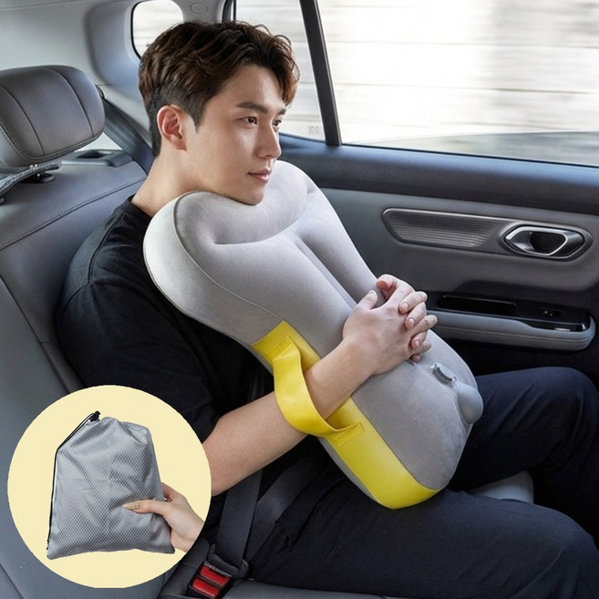 라워스 목꺾임없는 에어펌프 2WAY 목베개