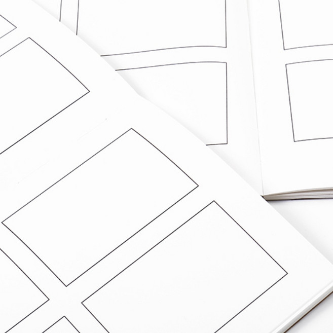 크라프트커버 네컷만화그리기 웹툰스토리보드 콘티그림노트 A5