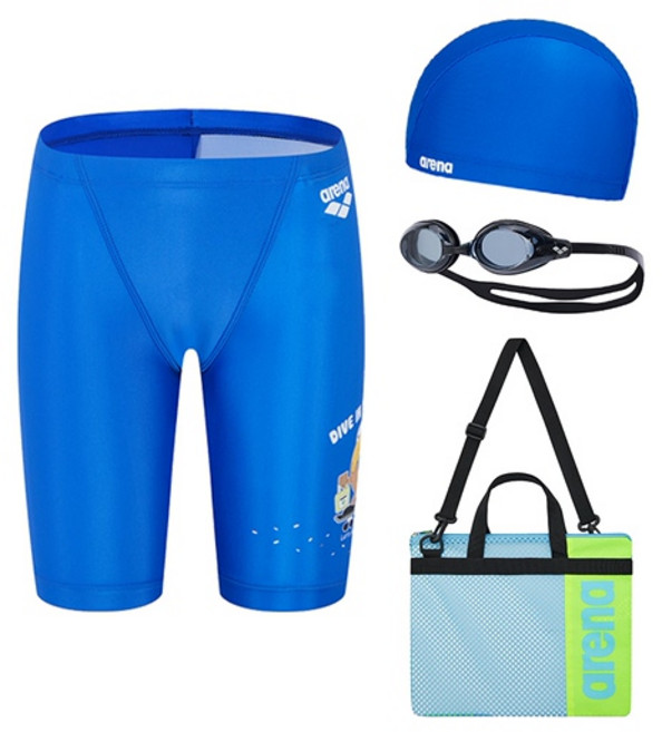 아레나 ARENA A4BB1KB04ROY 도너리 남아동 4부 키트 생존수영복셋트 100850