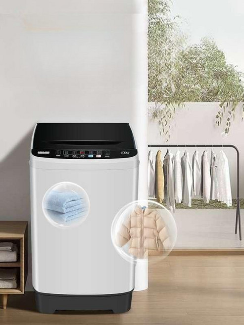올인원 세탁기 빨래 원룸 기숙사 미니 자동 속옷 통돌이 탈수 캠핑용, 15KG 커피골드+블루라이트공기건조