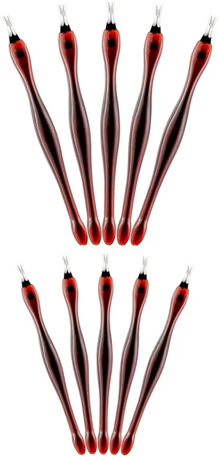 전문 스테인레스 스틸 큐티클 리무버 네일 스크레이퍼 각질 푸셔 10 개, 01 10pcs