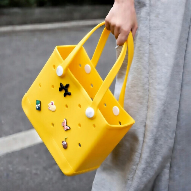 메종코랄 목욕 수영장 실리콘 수영복 젤리백 방수가방, 옐로우