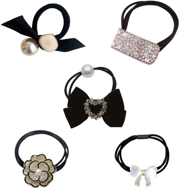 아름디오 짱짱한 고무줄 포인트 머리끈 [5p]세트