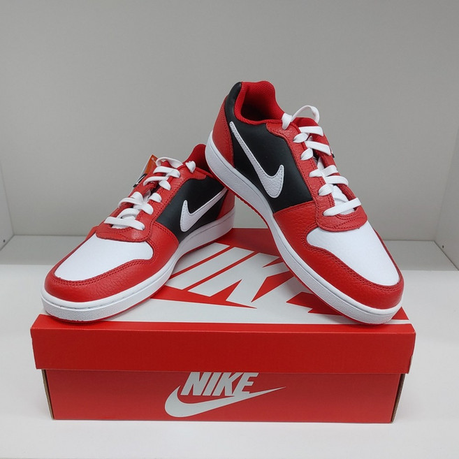 나이키 남성 운동화 런닝화 스니커즈 단화 에버논 로우 프리미엄 화이트 레드 데일리 가벼운 발편한 패션운동화 EBERNON + 운동화 끈