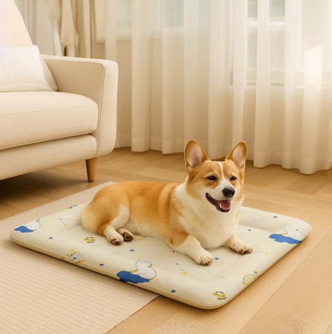 AOSS 반려동물용 강아지 고양이 여름 아이스 쿨매트, 1개