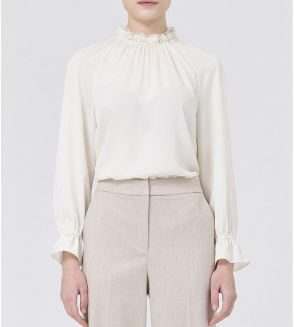 케이엘 KL 반목프릴넥 심플 블라우스 bl23na02OO